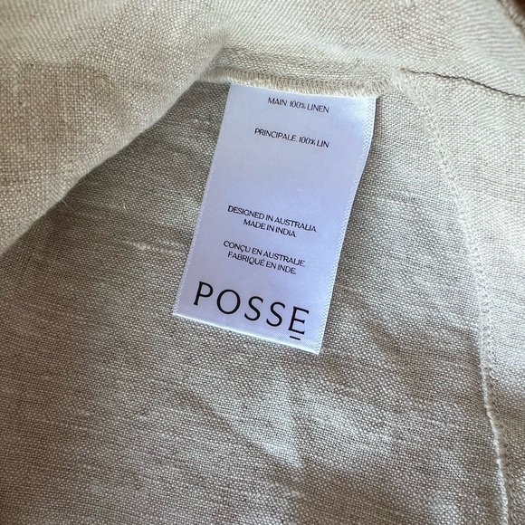 Posse Exclusive Martina Linen Crop Top Small - Picture 5 of 6